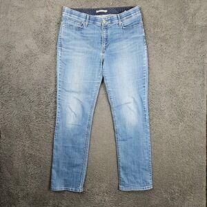 Levis 525 Perfect Waist Straight Leg Jeans Womens 16M Medium Wash Blue
